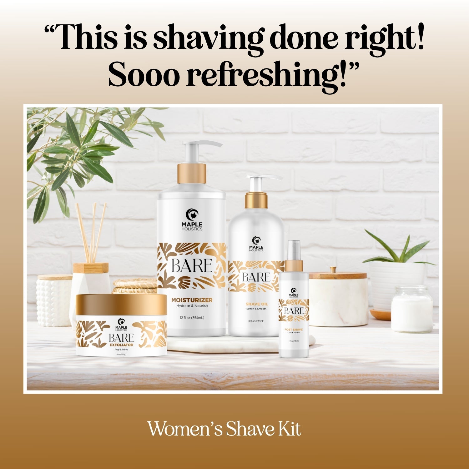 BARE Shave Kit For Women